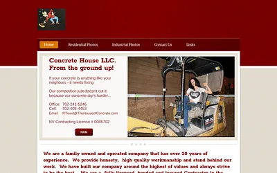 thehouseofconcrete.com snapshot