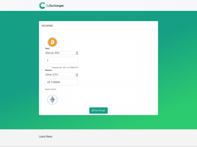 upexchanger.com snapshot