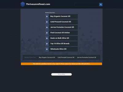 thriveunrefined.com snapshot