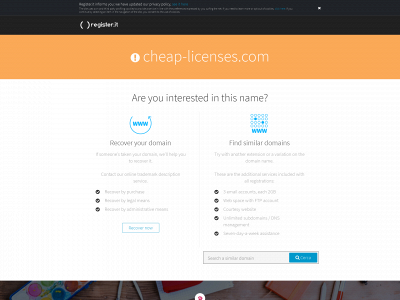 www.cheap-licenses.com snapshot