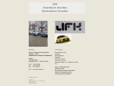 jennis-fahrdienst-kurierfahrten.de snapshot