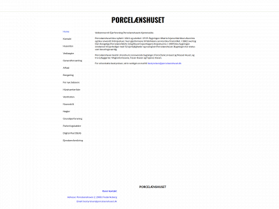 porcelaenshuset.dk snapshot