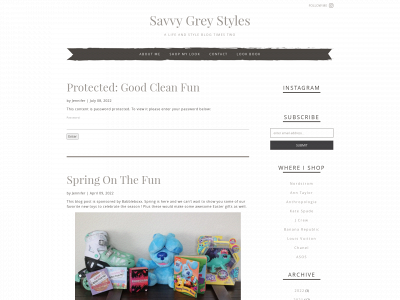 savvygreystyles.com snapshot