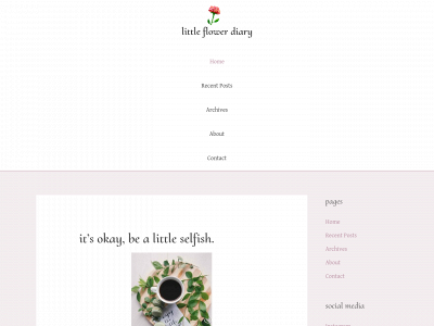 littleflowerdiary.com snapshot