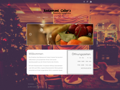 cedars-restaurant.de snapshot