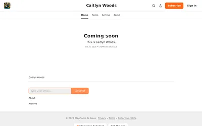 caitlynwoods.com snapshot