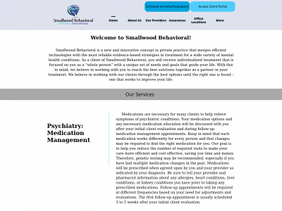 smallwoodbehavioral.com snapshot