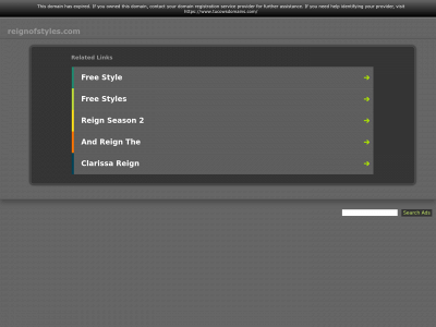 reignofstyles.com snapshot