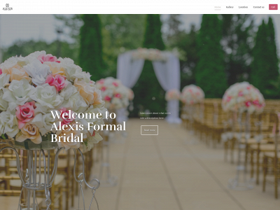 alexisformalbridal.com snapshot