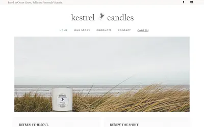 kestrelcandles.com.au snapshot