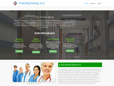 traininggroup.org snapshot
