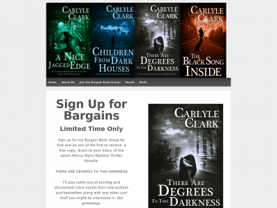 carlyleclarkauthor.com snapshot