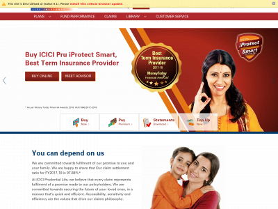 www.iciciprulife.com snapshot
