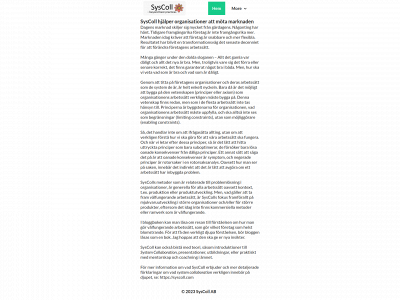 syscoll.se snapshot