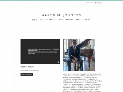 aaronmjohnsonjazz.com snapshot