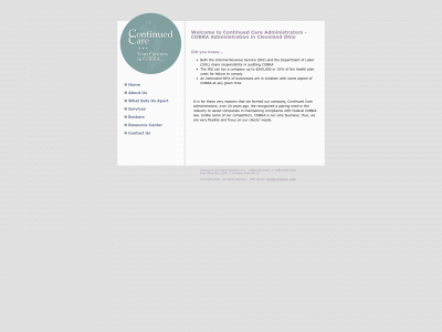 continuedcareadmin.org snapshot