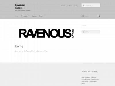 ravenousapparel.com snapshot