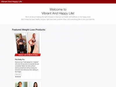 vibranthealthychoices.com snapshot