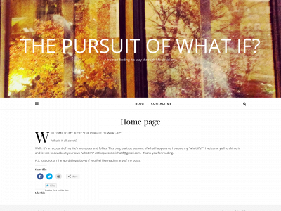 thepursuitofwhatif.com snapshot
