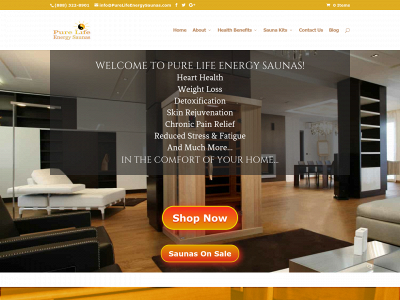 purelifeenergysaunas.com snapshot