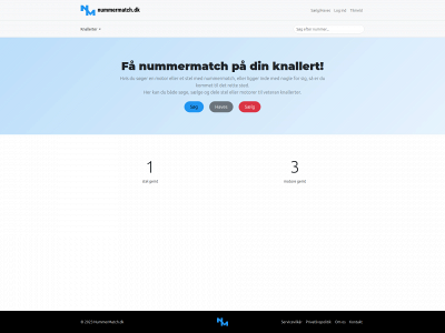 nummermatch.dk snapshot