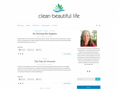 cleanbeautifullife.com snapshot