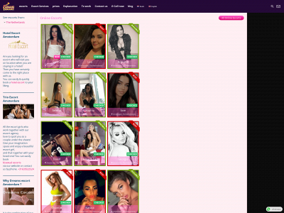 dreamsescort.nl snapshot