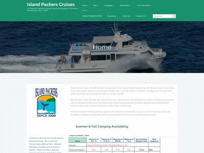islandpackers.com snapshot