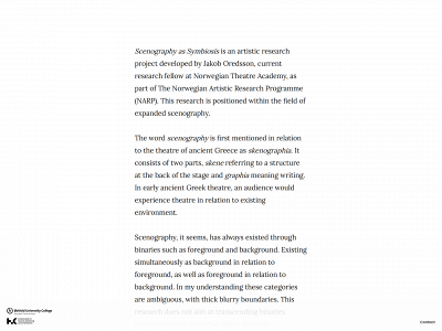 scenography-as-symbiosis.com snapshot