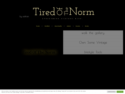 tiredofthenorm.com snapshot