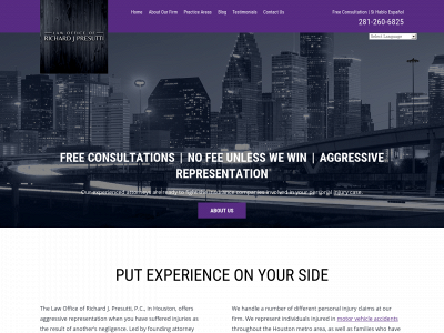 rjpresuttilaw.com snapshot