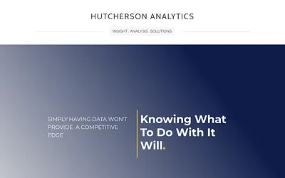 www.hutchersonanalytics.com snapshot