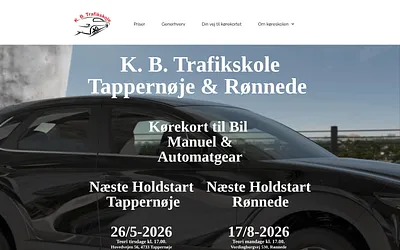 kbtrafikskole.dk snapshot