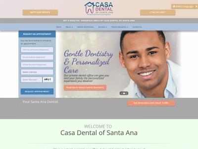 casadentalsantaana.com snapshot