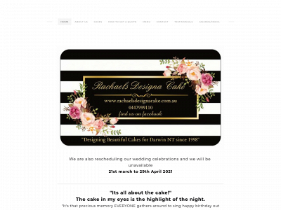 www.rachaelsdesignacake.com.au snapshot