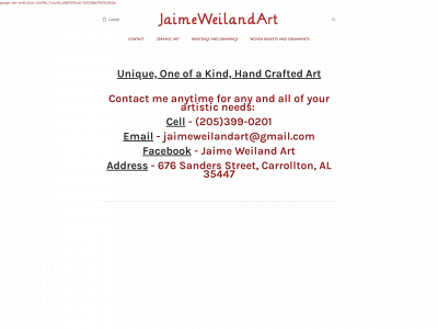 www.jaimeweilandart.com snapshot