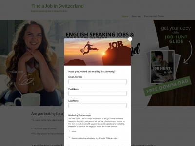 englishjobswitzerland.com snapshot