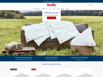 schlafparadies.com snapshot