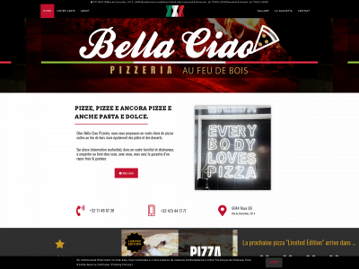 bellaciaopizzeria.be snapshot