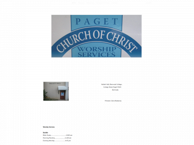 www.churchofchristpaget.com snapshot