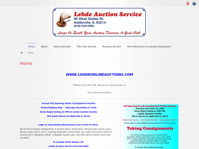 lehdeauctionservice.com snapshot