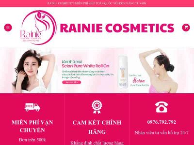 rainiecosmetics.com snapshot