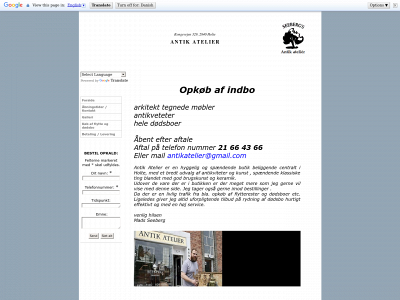 antikatelier.dk snapshot