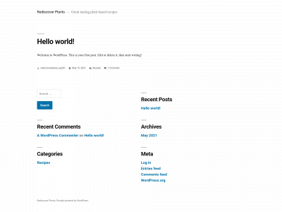 rediscoverplants.com snapshot