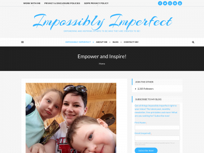 impossibly-imperfect.com snapshot