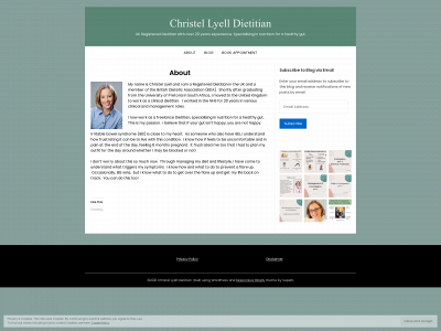 christellyelldietitian.com snapshot