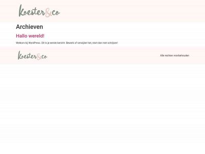 koesterenco.com snapshot