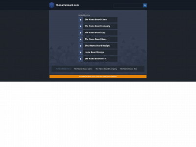 thenameboard.com snapshot