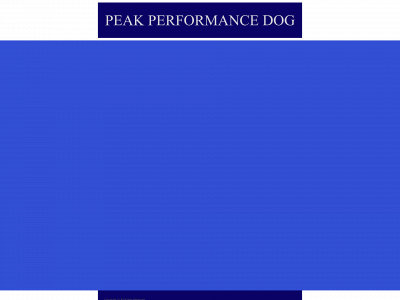 peakperformancedog.com snapshot