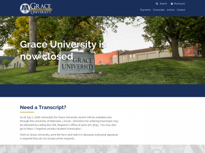graceuniversity.edu snapshot